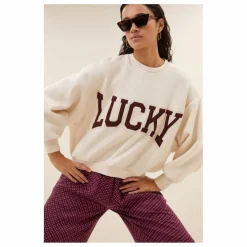 Sweat Bibi Patchwork | Ecru chiné