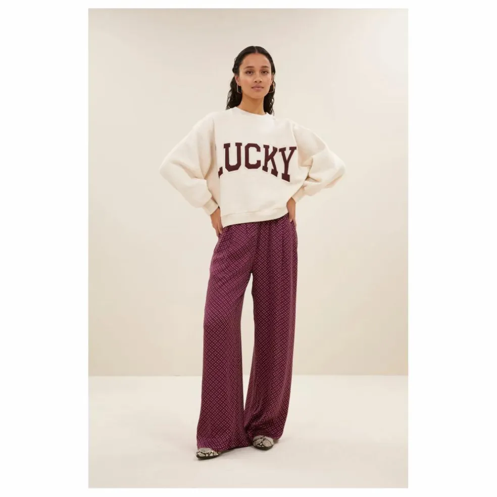 Sweat Bibi Patchwork | Ecru chiné