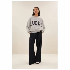 Sweat Bibi Patchwork | Gris chiné