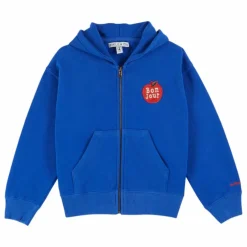 Sweat Bonjour Coton Bio | Bleu roi