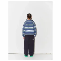 Sweat Bubble Rayé Coton Bio | Bleu