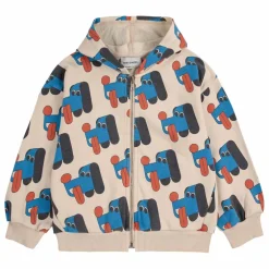 Sweat Capuche Chiens Coton Bio | Beige