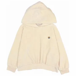 Sweat Capuche Velours Coton Bio | Ivoire