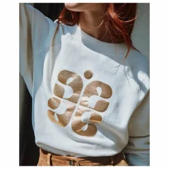 Sweat Carl Sigle Coton Bio | Crème