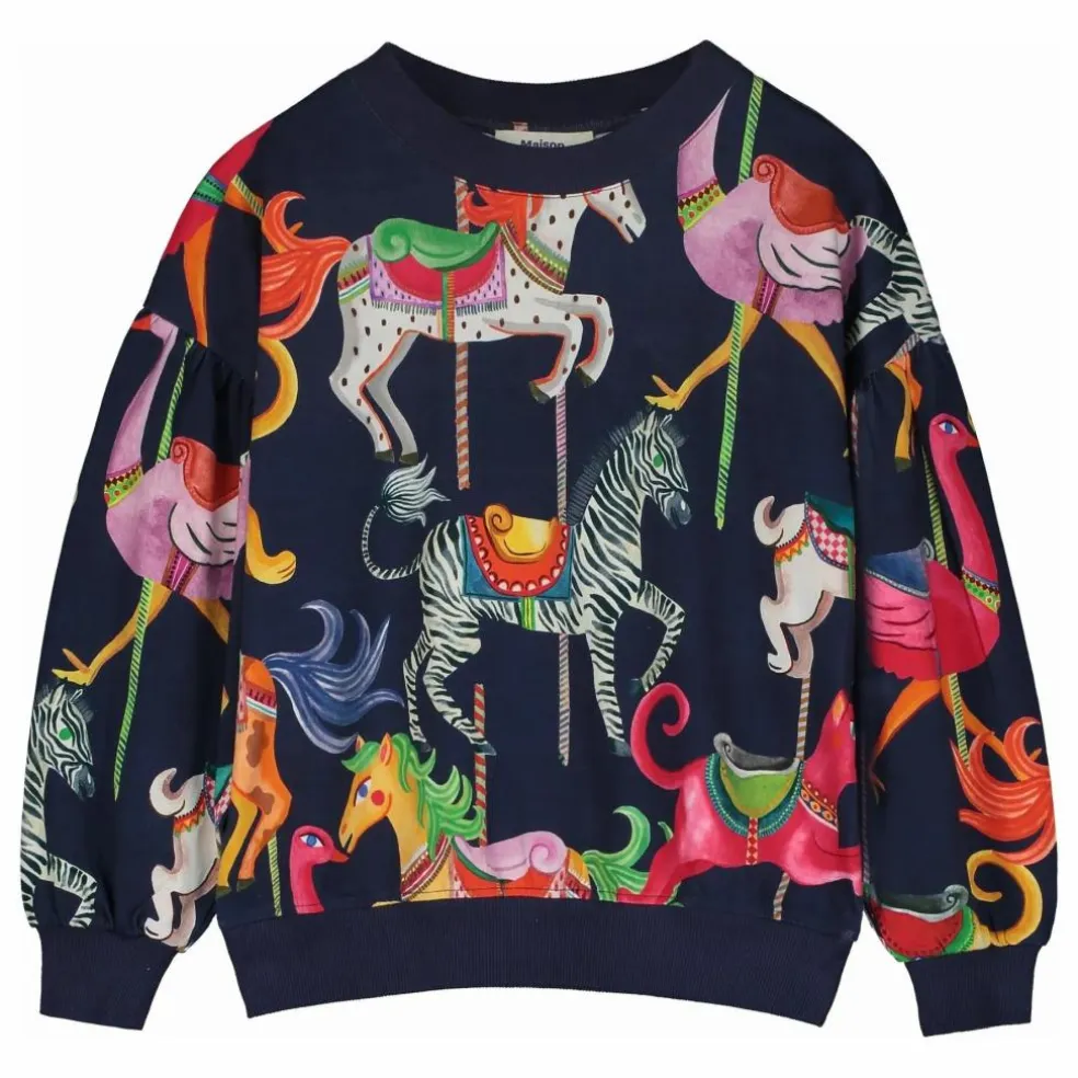 Sweat Carnival AO Coton Bio | Bleu marine