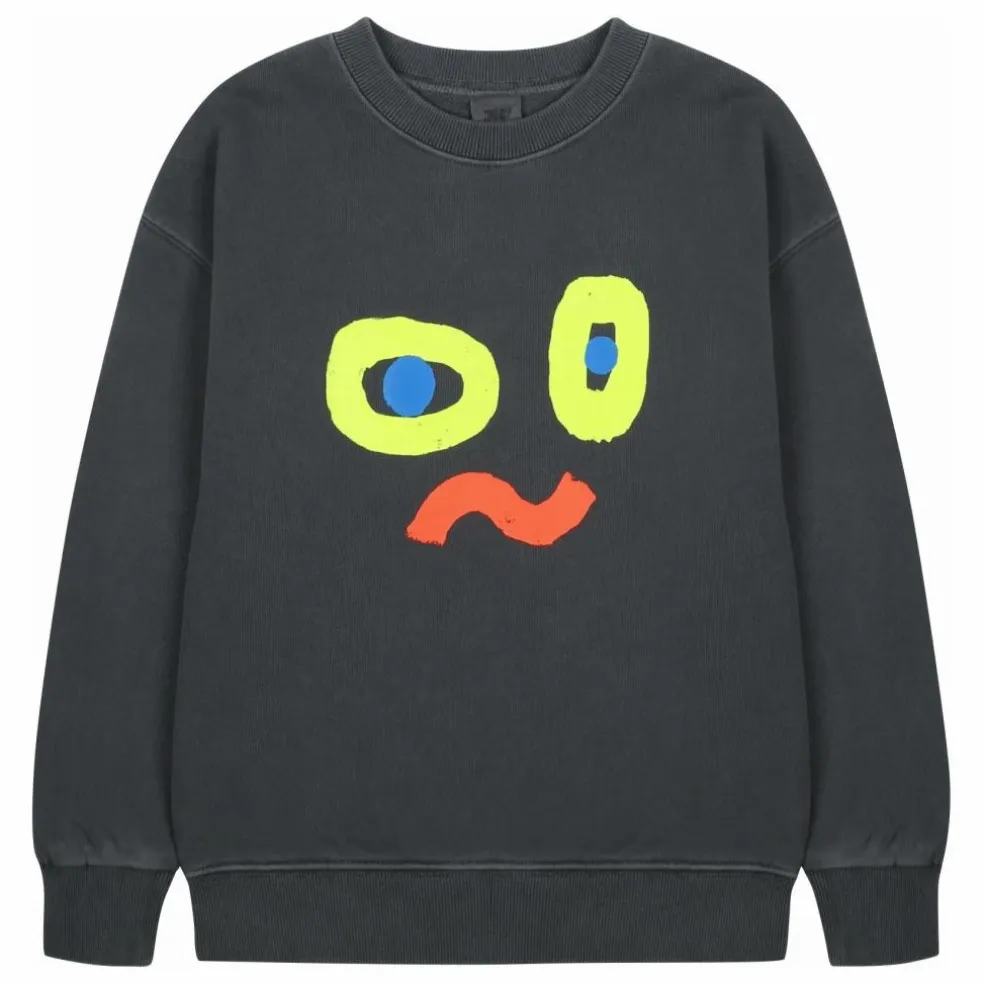 Sweat Catchy Face | Gris anthracite