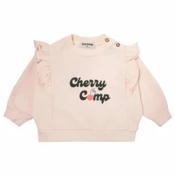 Sweat Cerise Volants | Rose pâle