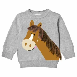 Sweat Cheval Bébé | Gris chiné