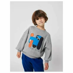 Sweat Chien Coton Bio | Gris chiné