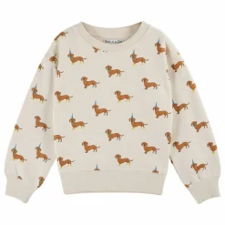 Sweat Chiens Coton Bio | Ecru