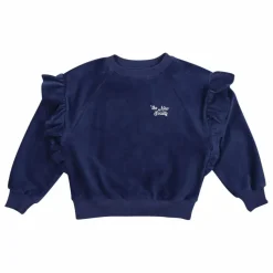 Sweat Clau Velours Coton Bio | Bleu marine