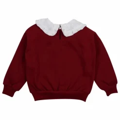 Sweat Col Claudine Angela Coton Bio | Bordeaux