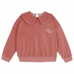 Sweat Col Claudine Aurora Velours | Vieux Rose
