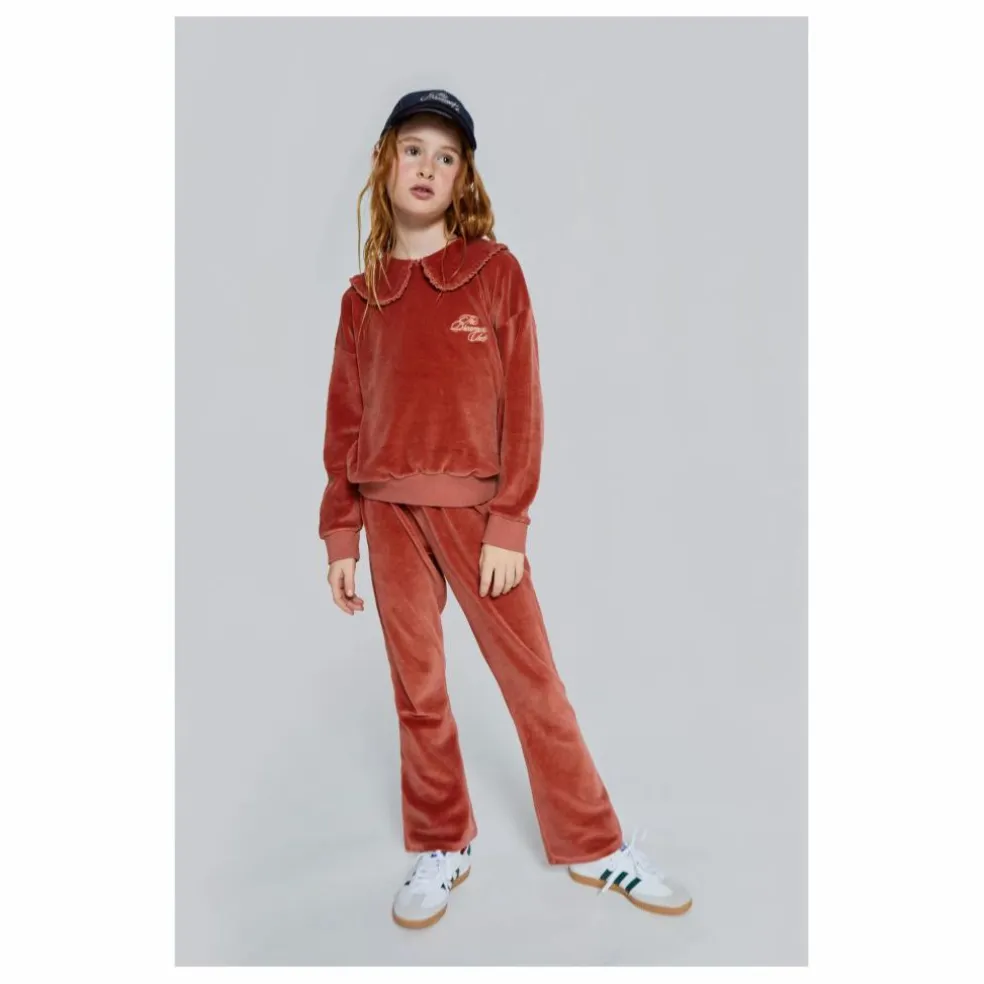 Sweat Col Claudine Aurora Velours | Vieux Rose