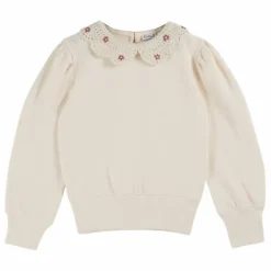 Sweat Col Claudine Coton Bio | Crème