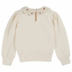 Sweat Col Claudine Coton Bio | Crème