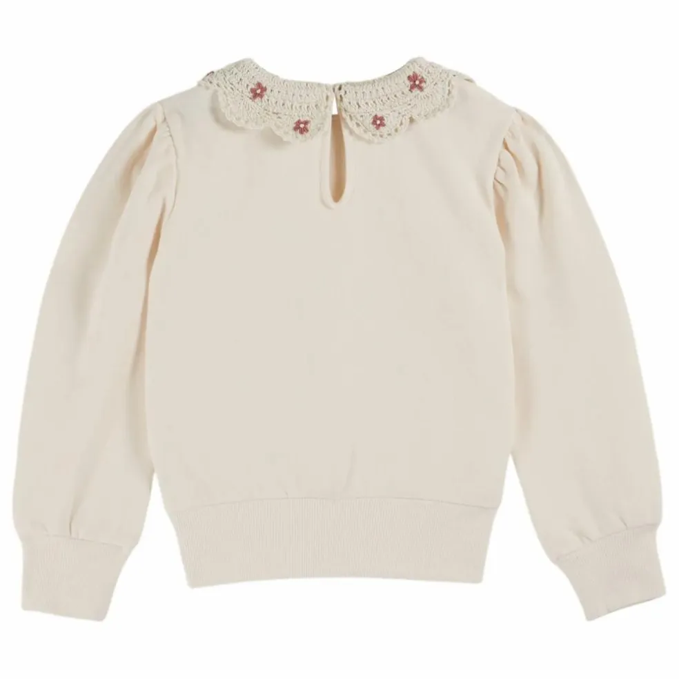 Sweat Col Claudine Coton Bio | Crème