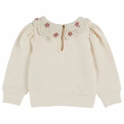 Sweat Col Claudine Coton Bio | Crème