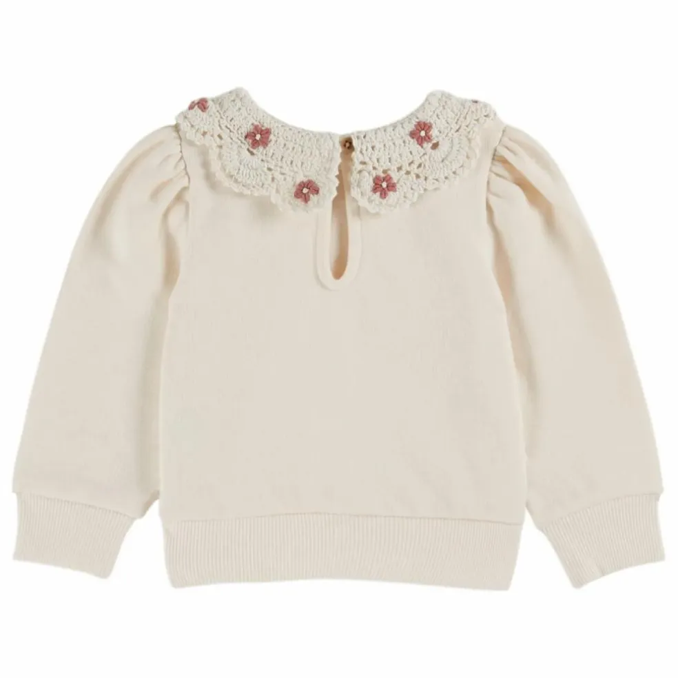 Sweat Col Claudine Coton Bio | Crème