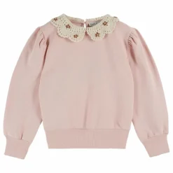 Sweat Col Claudine Coton Bio | Rose