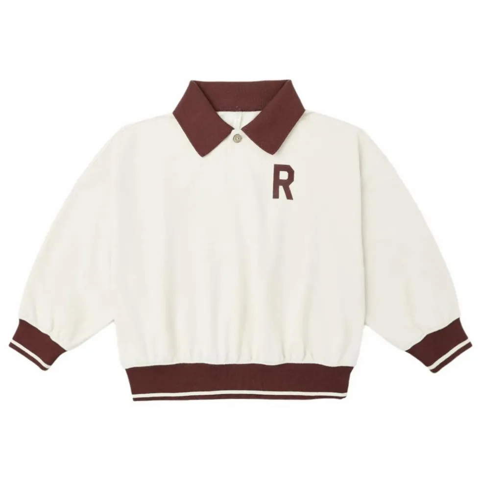 Sweat Col Polo | Ecru
