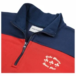 Sweat Color Block Coton Bio - Collection Femme | Rouge