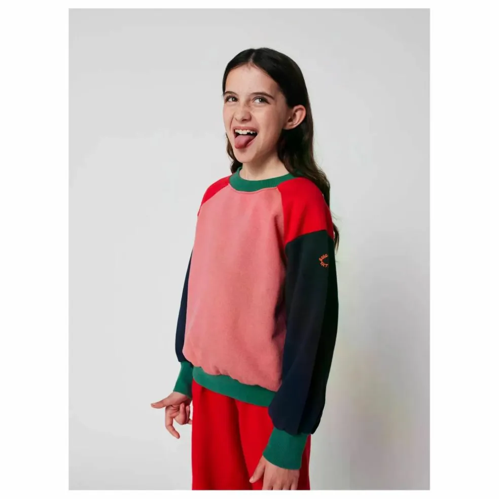 Sweat Colorblock Coton Bio | Rose