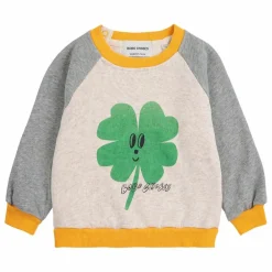Sweat Colorblock Trèfle Coton Bio | Beige