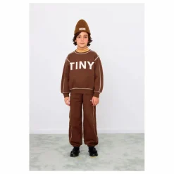 Sweat Contrasté Tiny Coton Bio | Marron