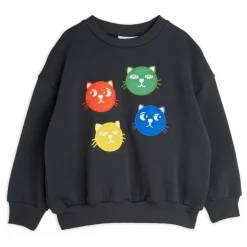 Sweat Cool Cats Coton Bio | Noir