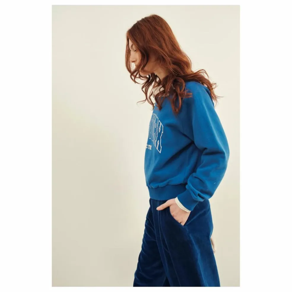 Sweat Cool New York Coton Bio | Bleu roi