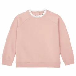 Sweat Coton Bio Col Dentelle Tilia | Rose