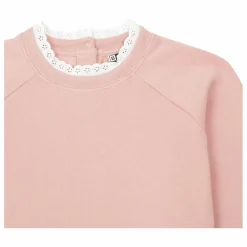 Sweat Coton Bio Col Dentelle Tilia | Rose