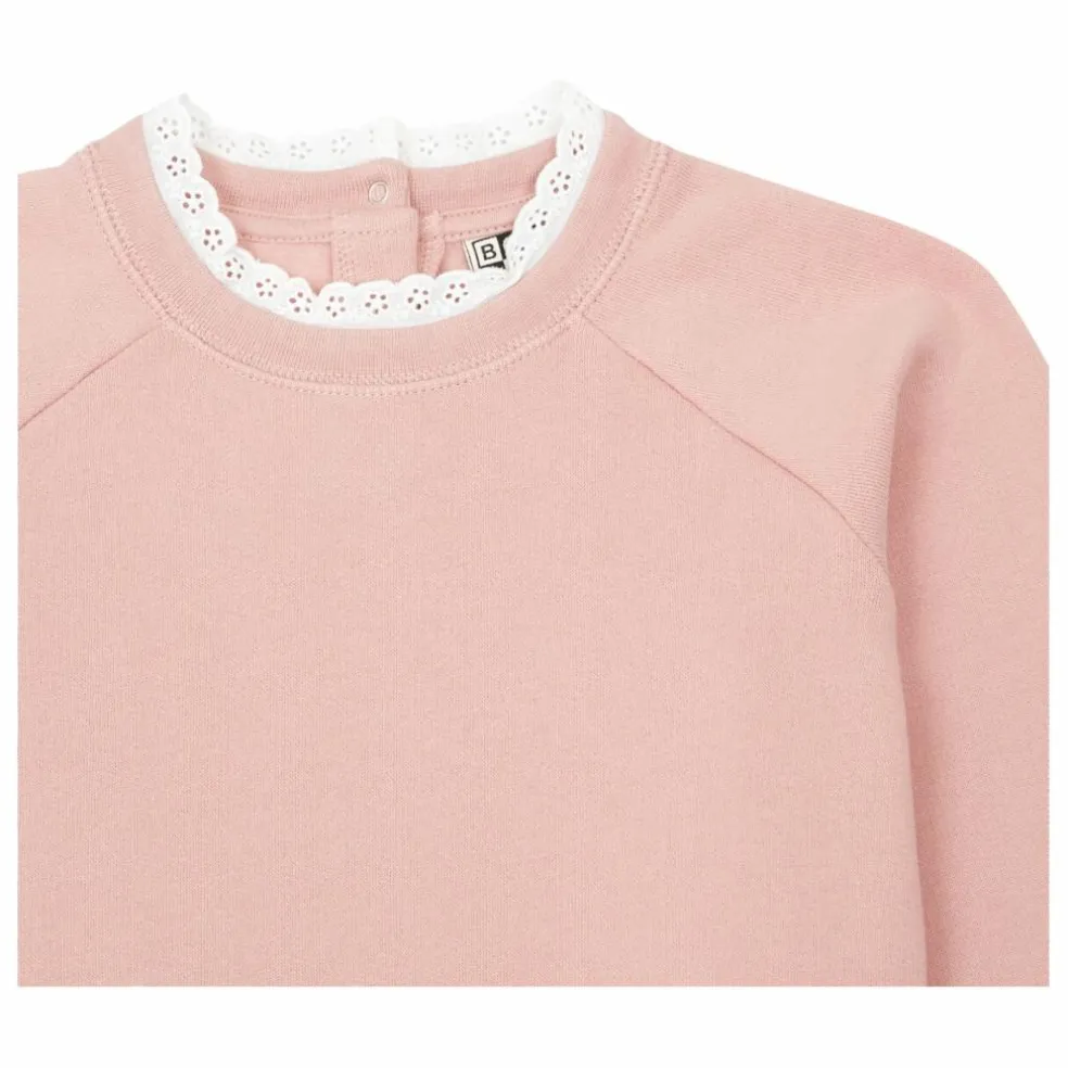 Sweat Coton Bio Col Dentelle Tilia | Rose
