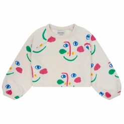 Sweat Coton Bio Visages | Ecru
