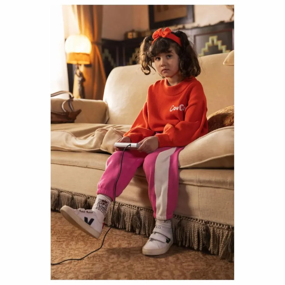 Sweat Coucou Manches Ballon Coton Bio | Rouge