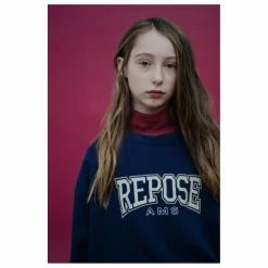 Sweat Cozydrop REPOSE AMS Coton Bio | Bleu marine