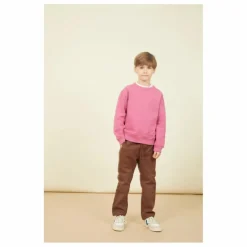 Sweat Crewneck Garçon Molleton Bio | Vieux Rose