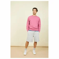 Sweat Crewneck Homme Molleton Bio | Vieux Rose