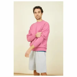 Sweat Crewneck Homme Molleton Bio | Vieux Rose