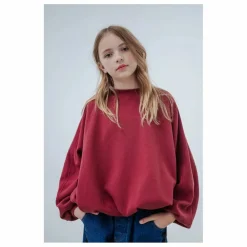 Sweat Crop Top City Coton Bio | Bordeaux