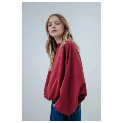 Sweat Crop Top City Coton Bio | Bordeaux