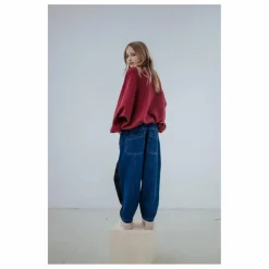 Sweat Crop Top City Coton Bio | Bordeaux