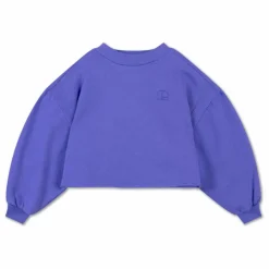 Sweat Crop Top Coton Bio | Bleu