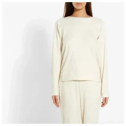 Sweat Côtelé Basic Coton Bio | Blanc cassé