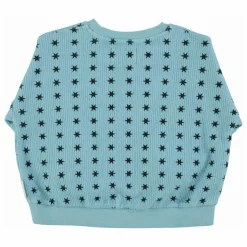Sweat Côtelé Etoiles Coton Bio | Bleu