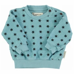 Sweat Côtelé Etoiles Coton Bio | Bleu