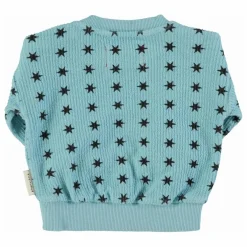 Sweat Côtelé Etoiles Coton Bio | Bleu