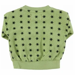 Sweat Côtelé Etoiles Coton Bio | Vert