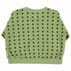Sweat Côtelé Etoiles Coton Bio | Vert